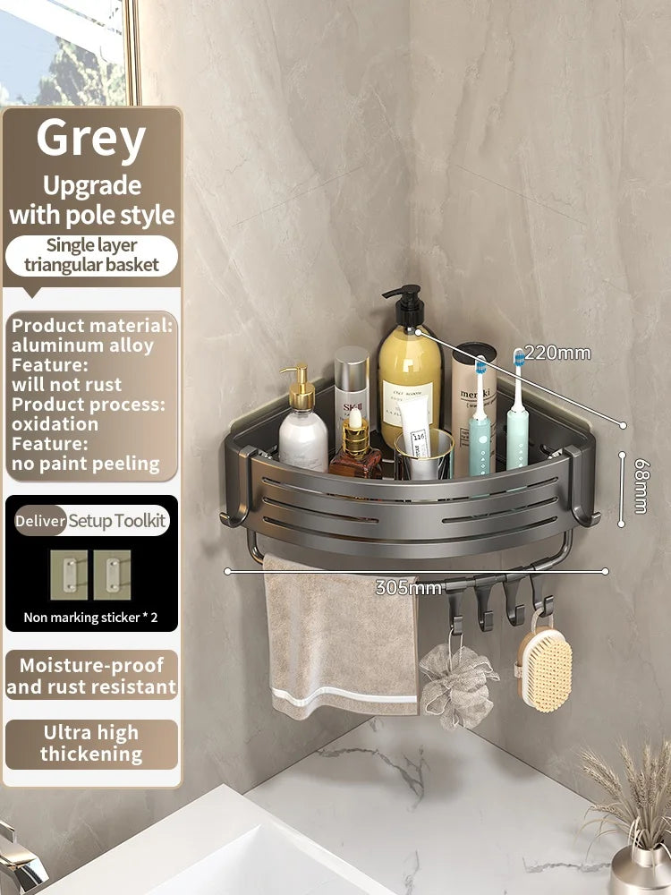 No Need To Drill Wall Installation Aluminum Bathroom