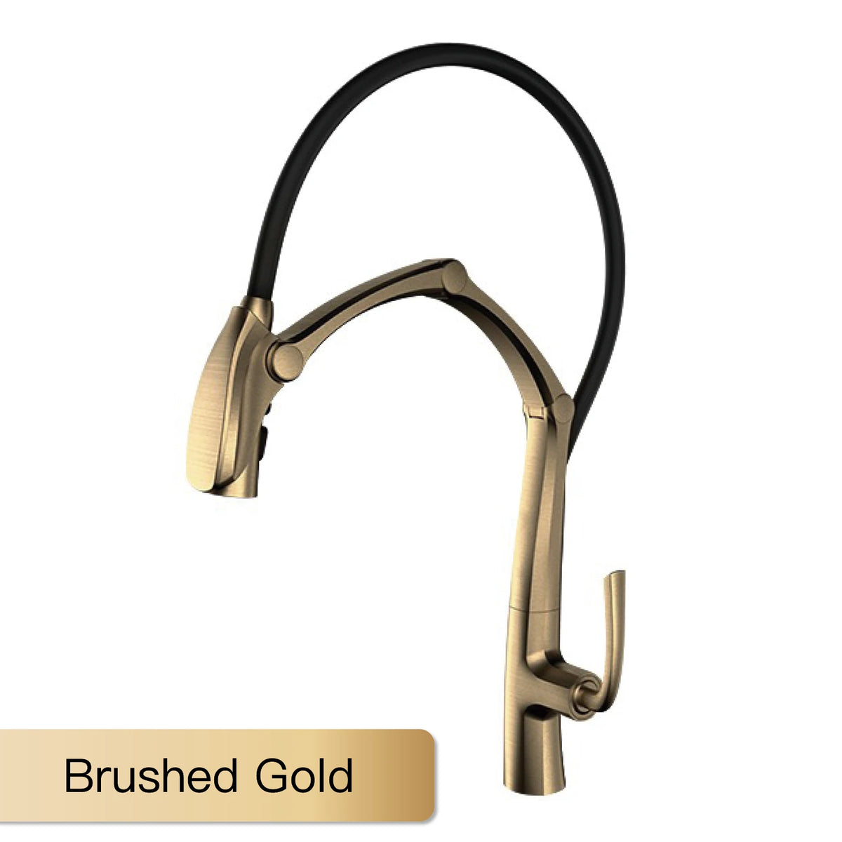 Aitana Gun Grey Luxury Brass Led Display Faucet
