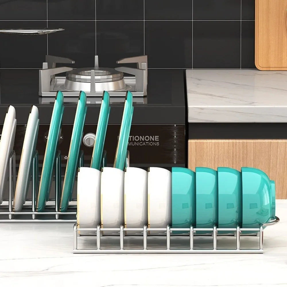 Multipurpose Dish Drying Rack Stainless Steel Rust-Proof Bowl