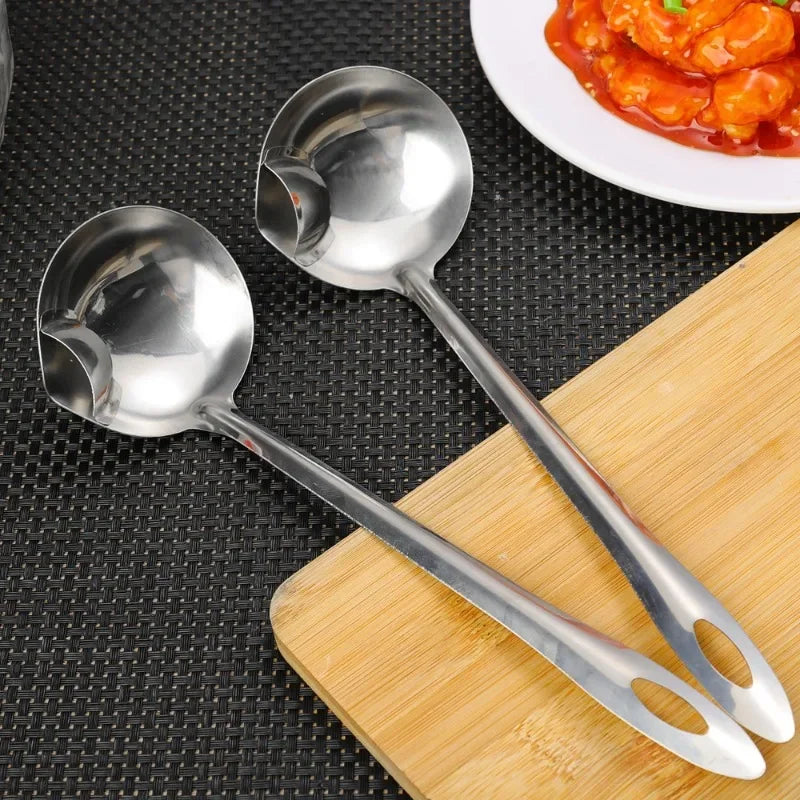 Stainless Steel Oil Separating Spoon Soup Colander Gravy