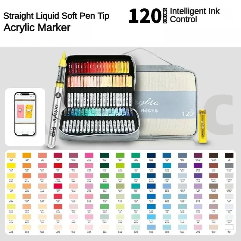 Grasp 120/1 Colors Acrylic Marker Pens Waterproof Pen