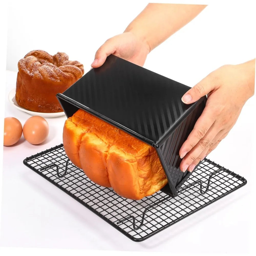 1pc Rectangle Loaf Pan Lid Non Stick Bakeware