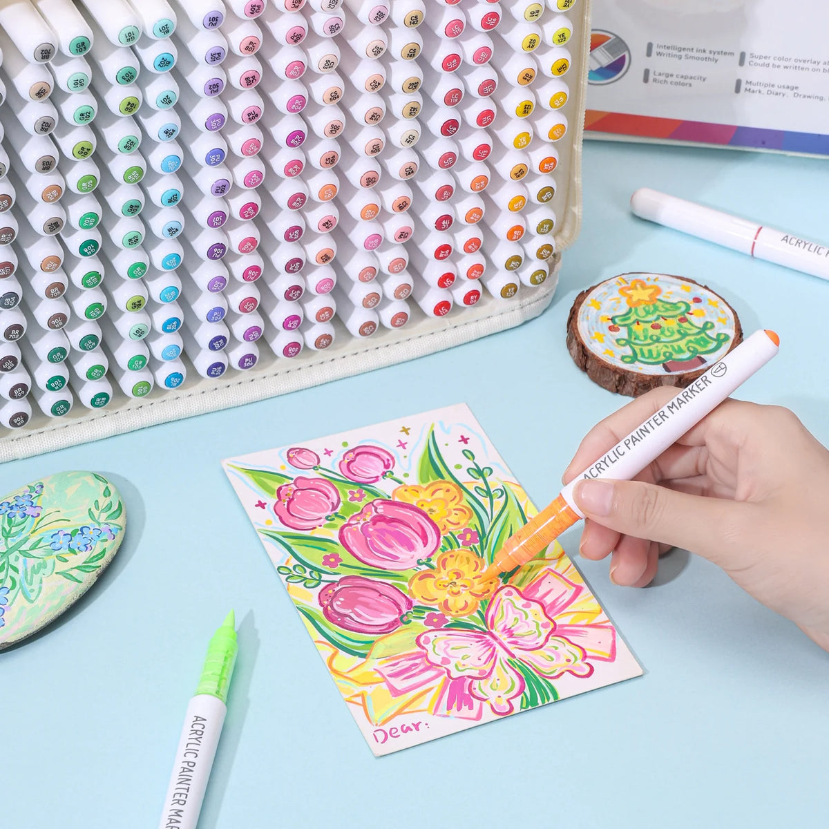 Automatic Ink Control Acrylic Paint Markers Handbags Styles