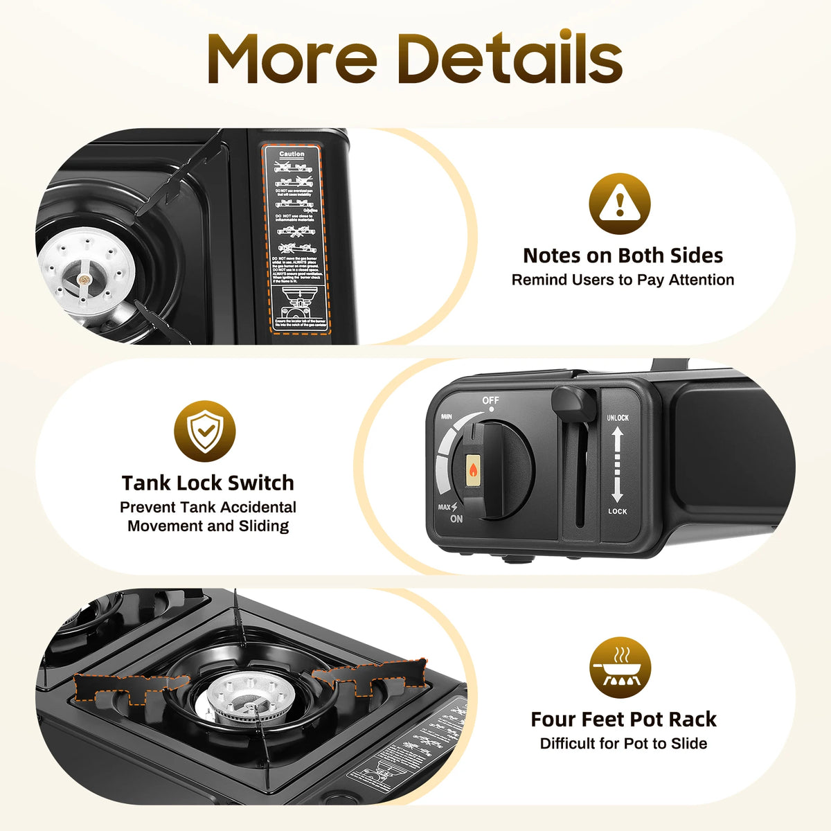 Double Head Barbecue Gas Stove Baking Tray Application