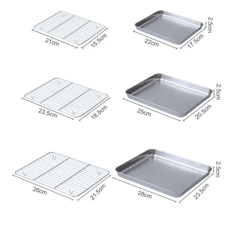 316 Stainless Steel Barbecue Tray Flat Chassis Multi