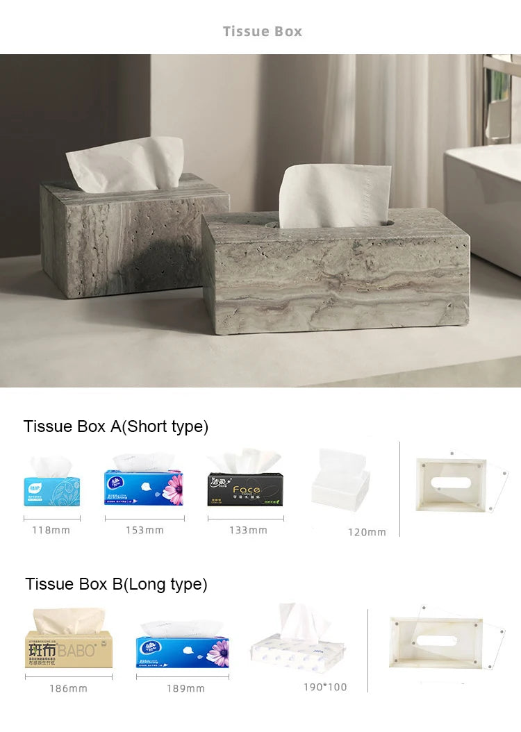 Grigio Travertino Bathroom Sets Vintage Marble Soap Holder