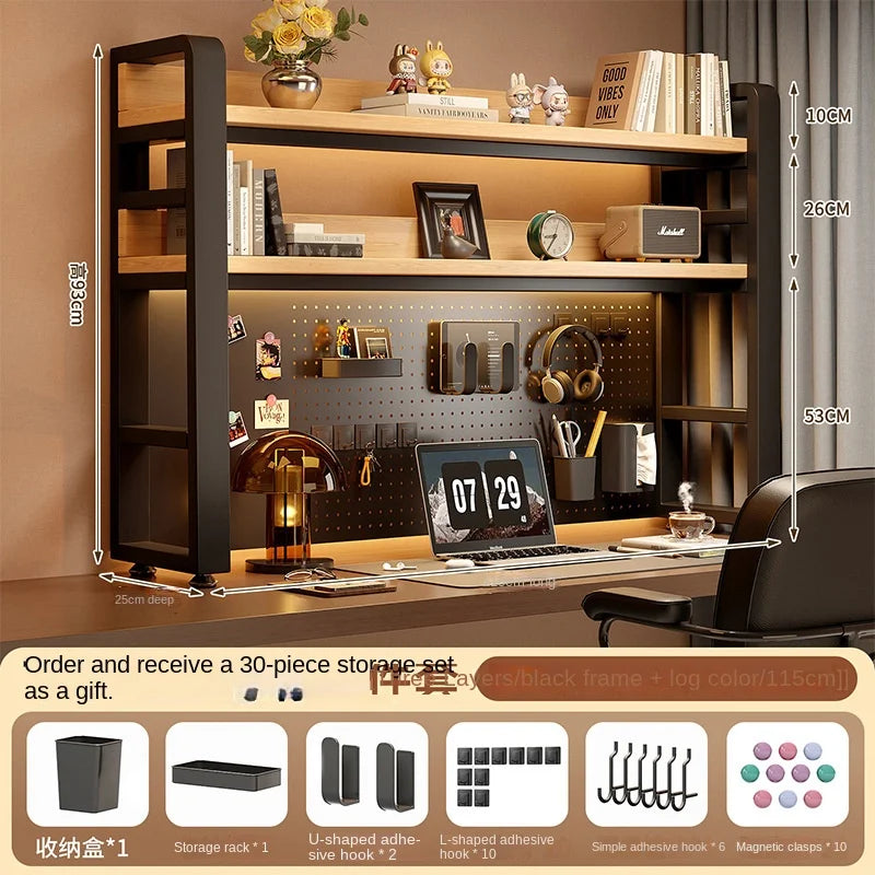 Desktop Shelving Unit Pegboard Desk/Computer Desk Multi-Layer