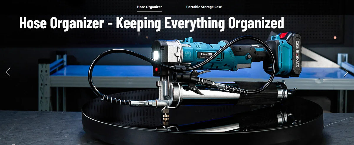 Seesii Electric Grease Gun 12000psi 3oz/Min Injector Fat