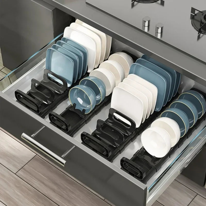 Justinlau Under Cabinet Dishes Storage Holder Bowl Dish