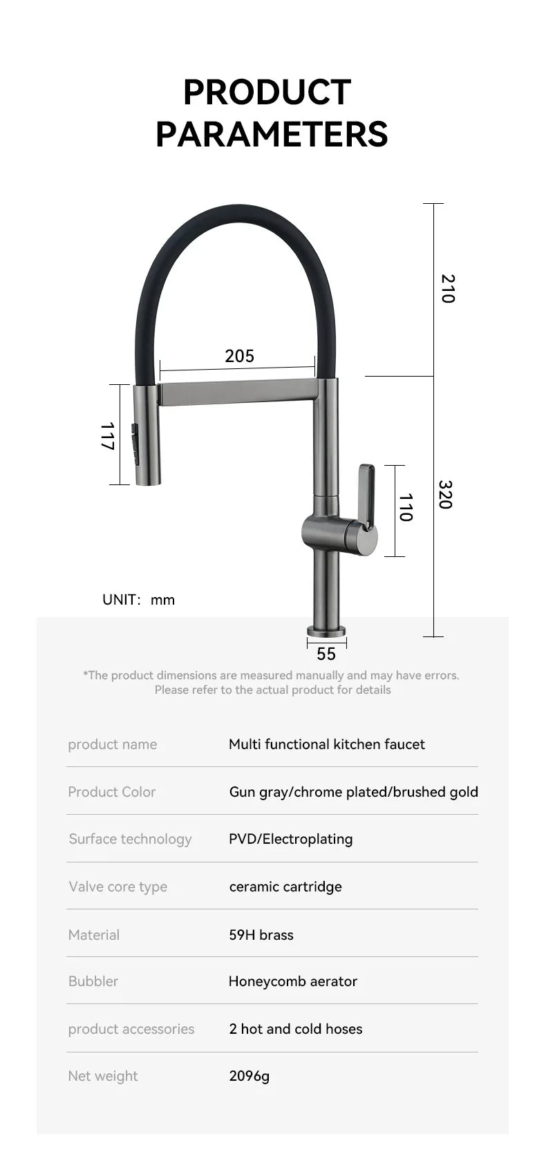 Gray Faucet Sink Faucets Brass Pull Down Sprayer