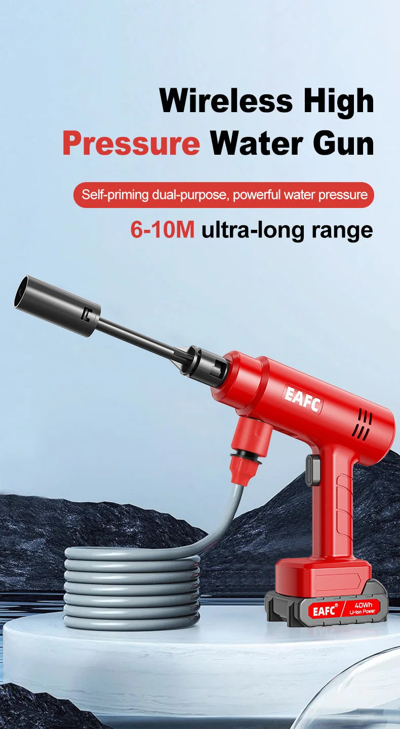 Eafc Cordless High Pressure Cleaning Car Washer 100bar