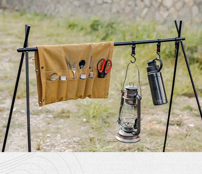 Outdoor Canvas Utensil Organizer Wall Mounted Paper Towel