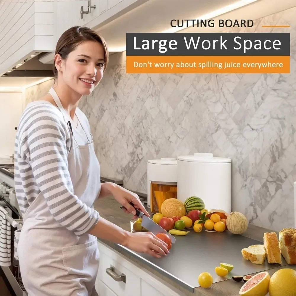Food Grade Stainless Steel Chopping Board 304 Cutting