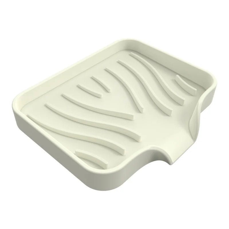 1pcs Sink Silicone Tray Drain Soap Sponge Storage