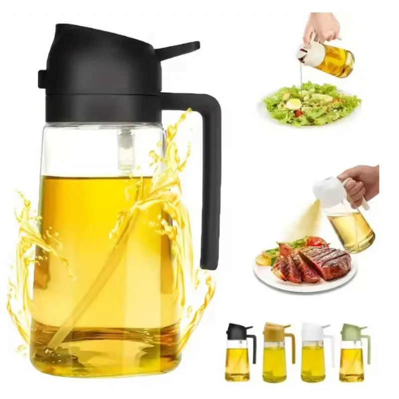2in1 500ml Spray Oil Dispenser Oil Cruet Bottle