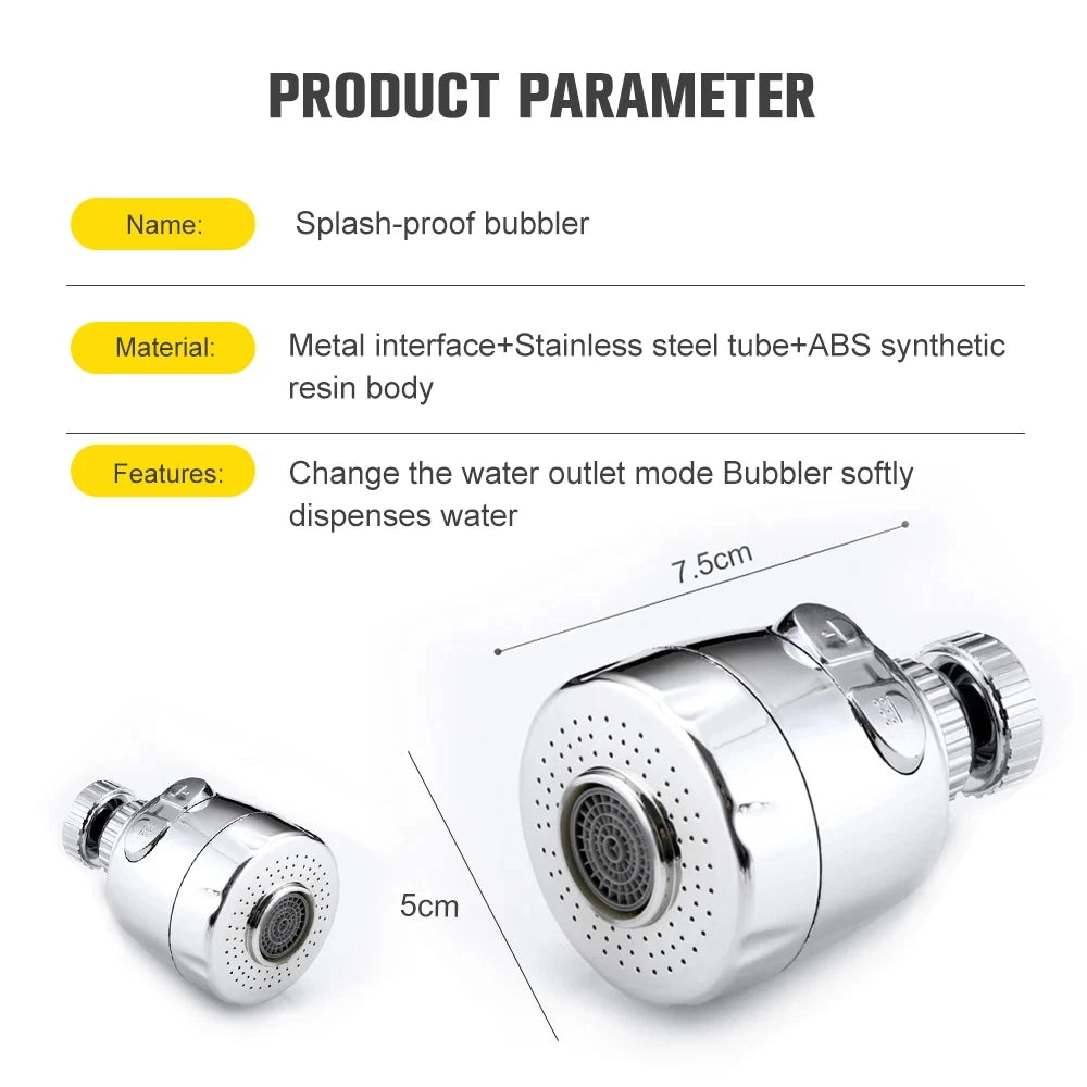 2/3 Mode Faucet 360 Degree Rotation Filter Extension