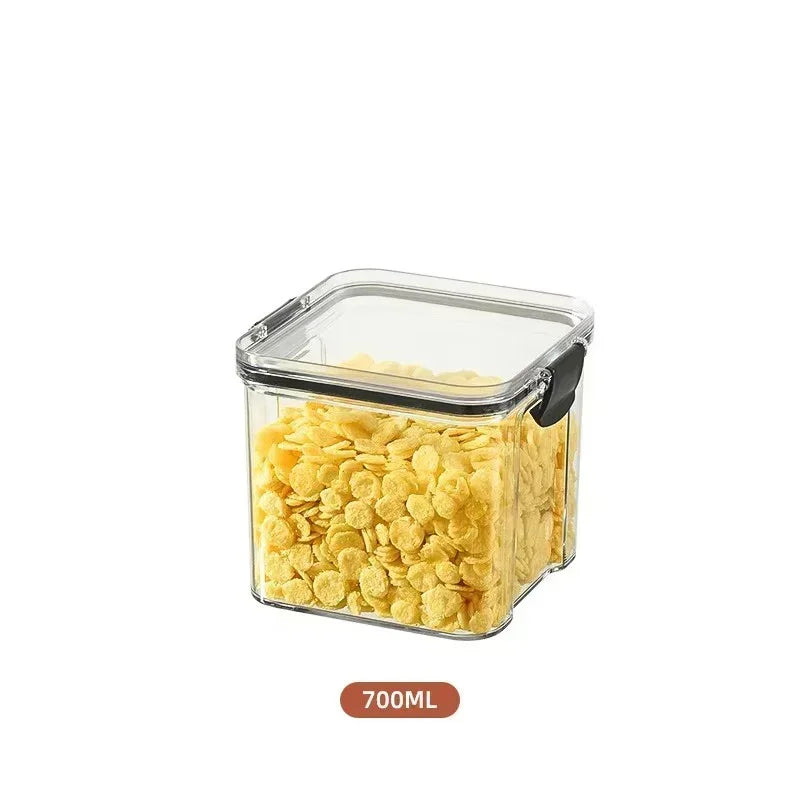 1-4pcs Sealed Jars Organizer Grain Storage Boxes Large