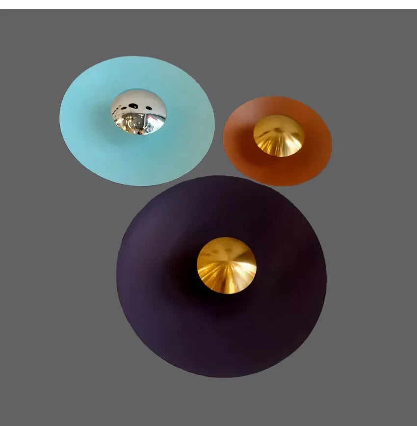 Modern Minimalist Designer Led Wall Light Dish Foyer