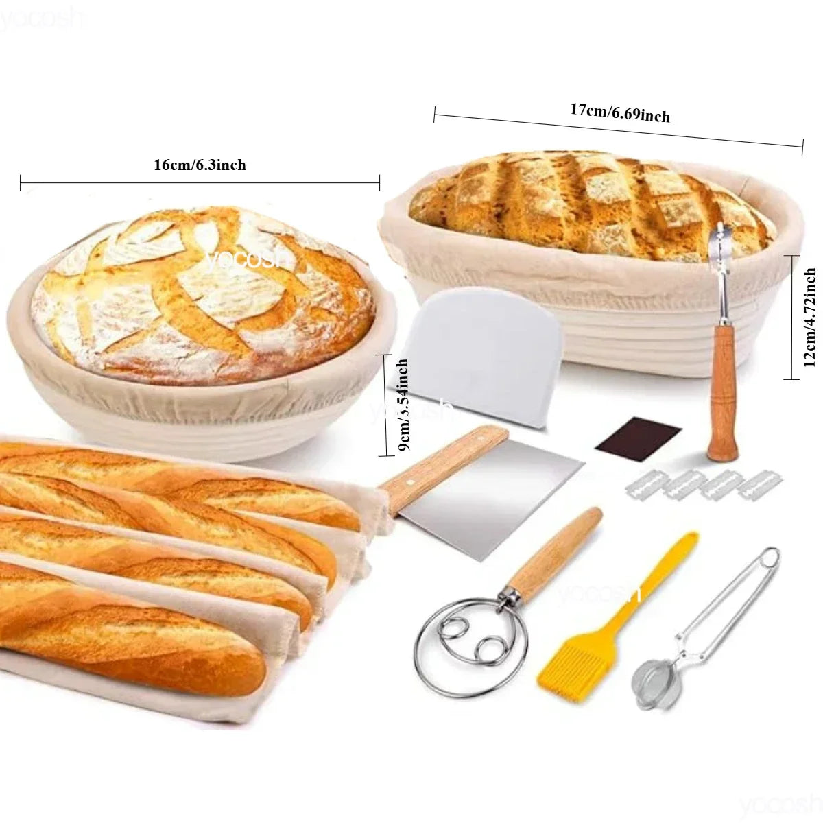1set Professional Baking 24 Oz Sourdough Starter Jar