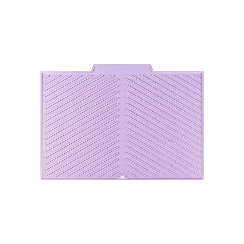Dish Drying Mat-Silicone Drying Pad Counter Non-Slip Drain