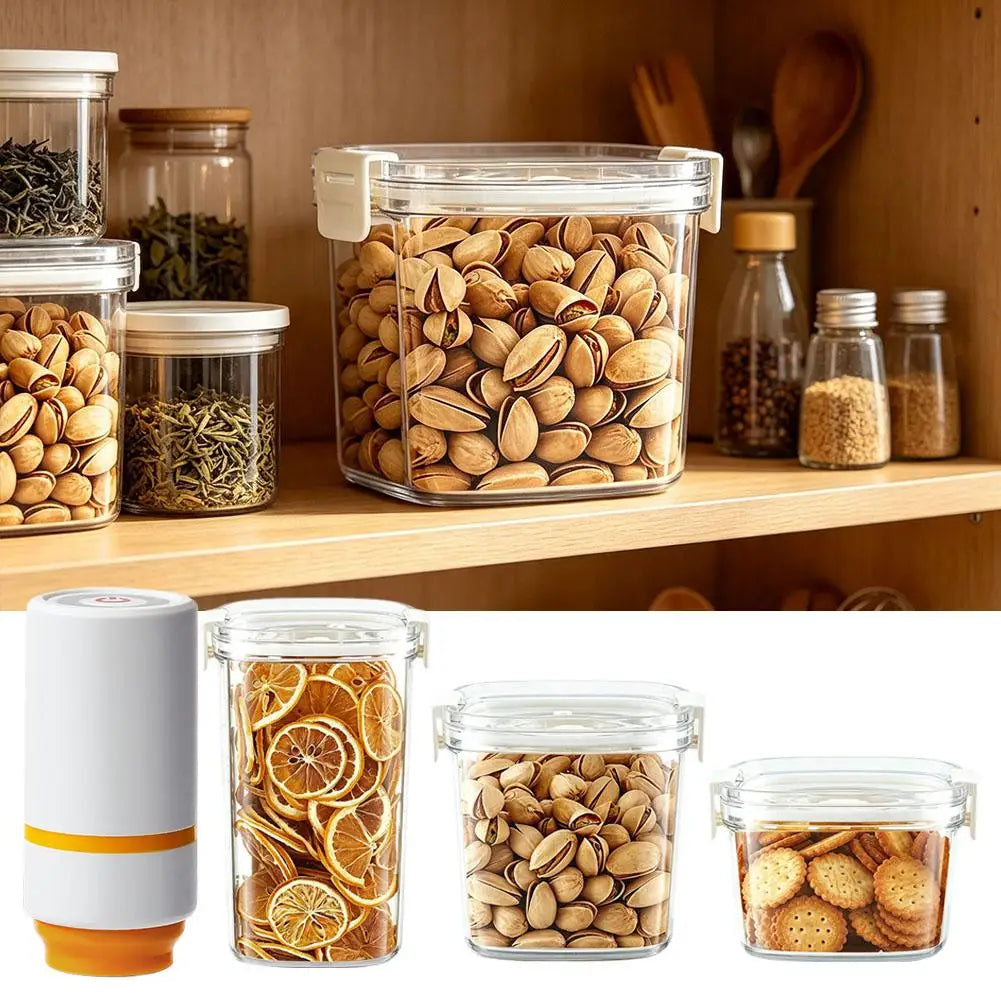 Pet Airtight Vacuum Food Storage Container Electric Vacuum