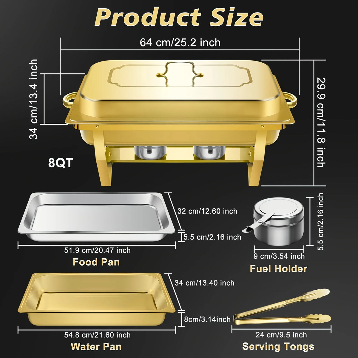Buffet Baking Tray Quart Golden Baking Tray Buffet