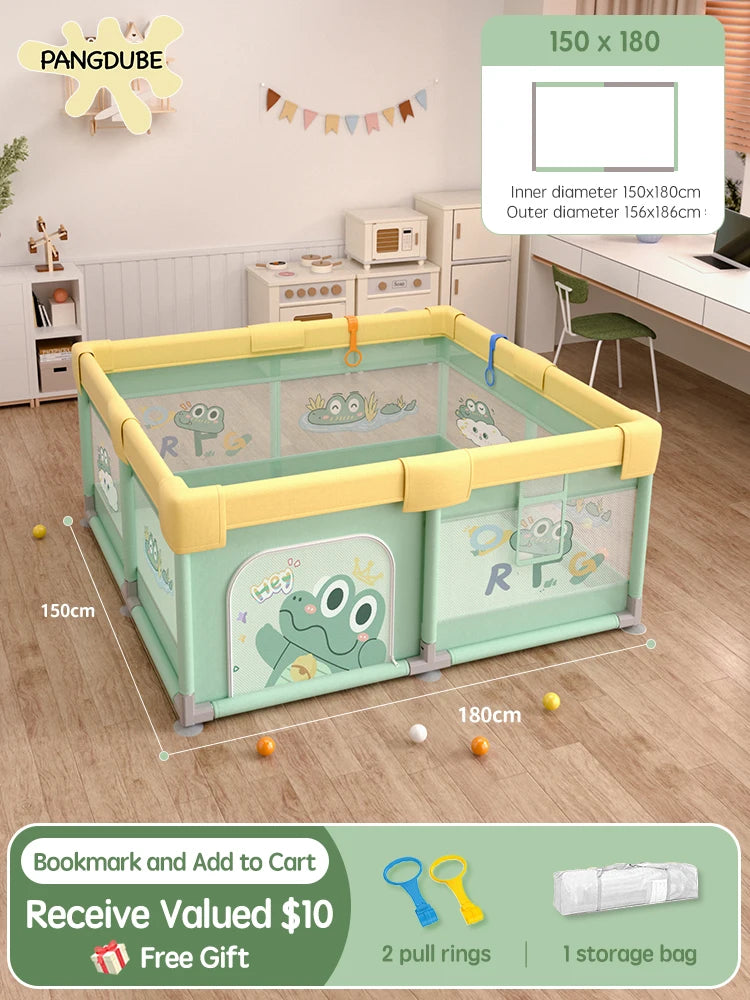Pangdube Crocodile Baby Play Fence Storage Bag &