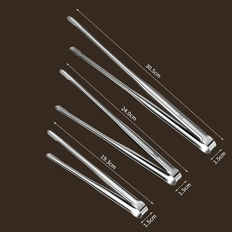 304 Stainless Steel Grill Bbq Tongs Cooking Utensils