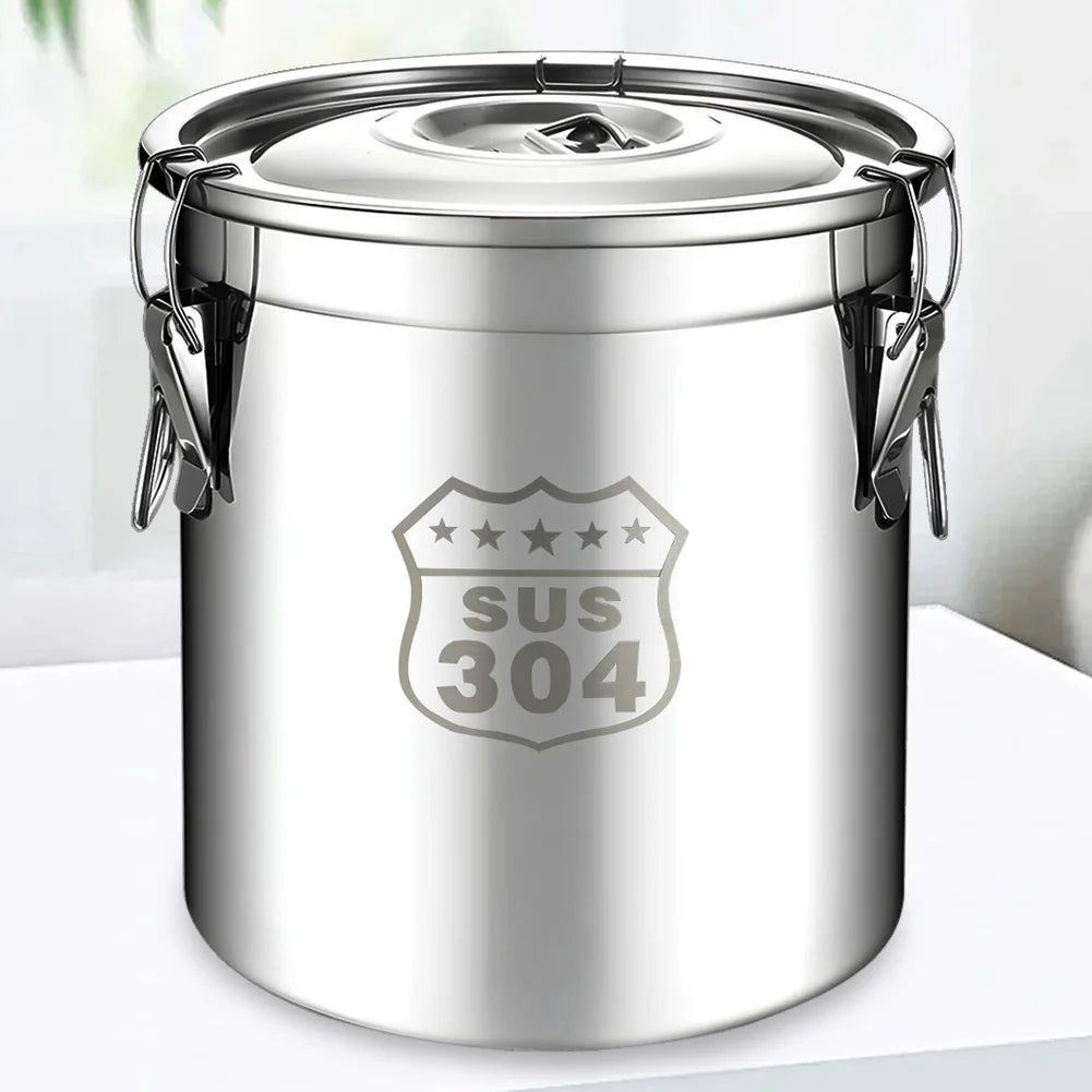 6/12/21/33l 304 Stainless Steel Food Storage Container Canister