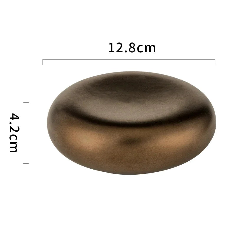 Solid Color Ceramic Double Layer Plate Restaurant Dim