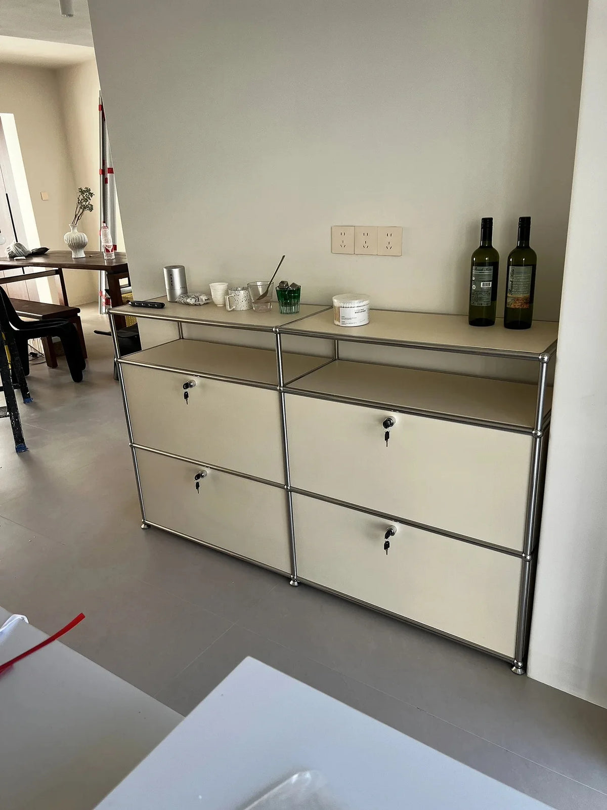 Modern Module Living Room Cabinet Stainless Steel Tv