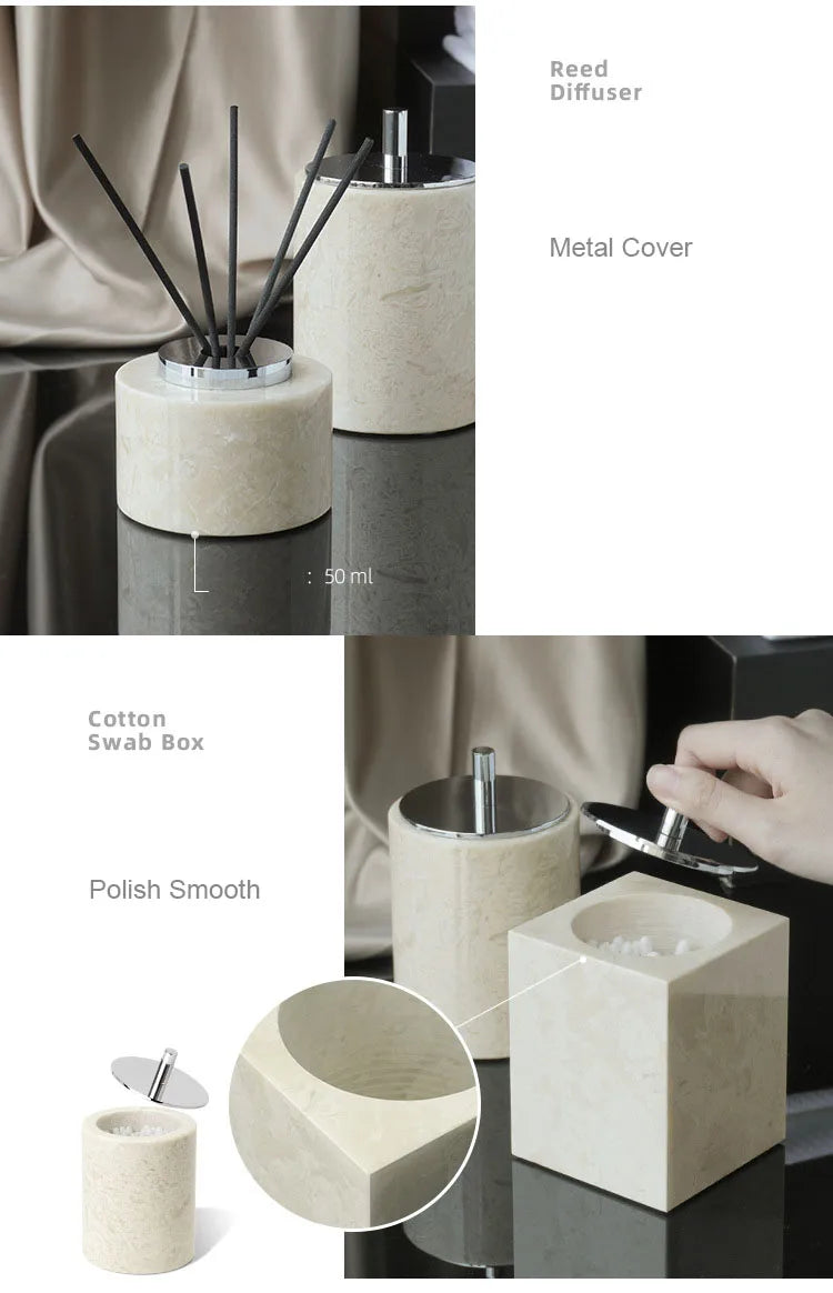 Crema Nuova Natural Marble Bathroom Elegent Soap Dish
