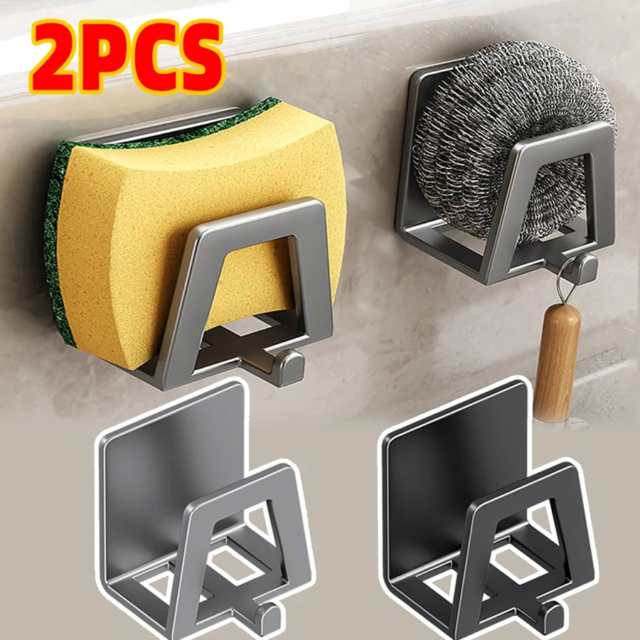Sink Sponge Rack Drain Storage Holder Self Adhesive