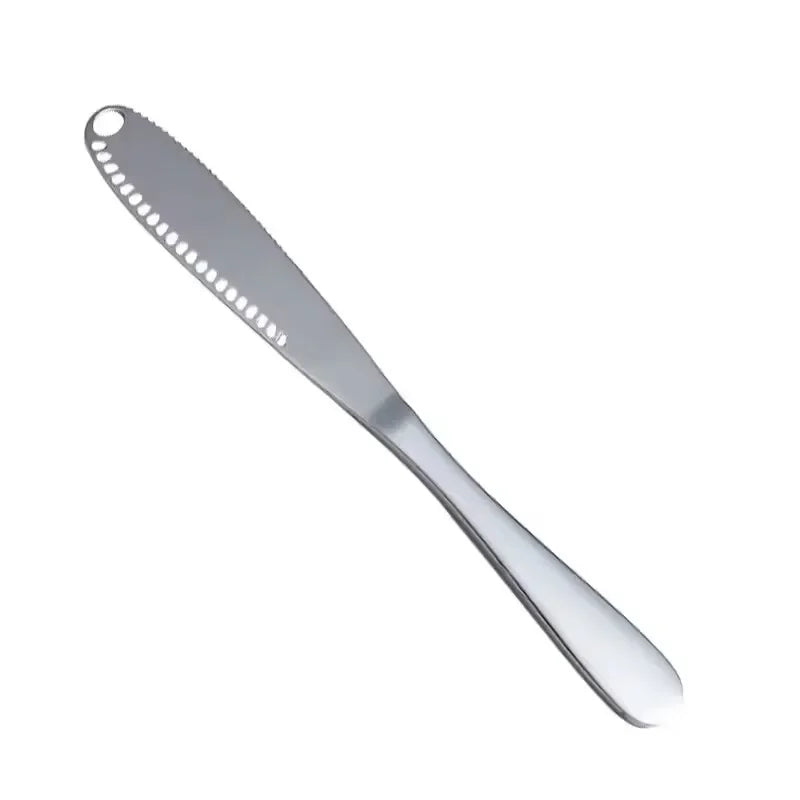Butter Knife Holes Cheese Dessert Knife Stainless Steel