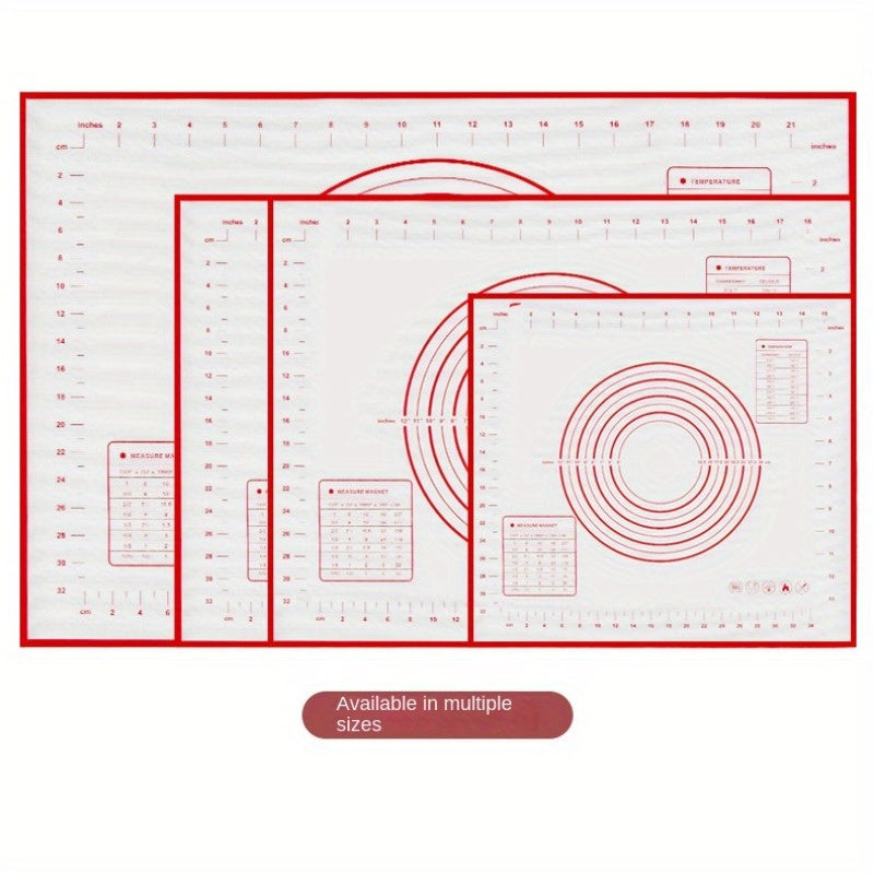 1pc Oversize 80/70/60cm Silicone Baking Mat Pastry Rolling