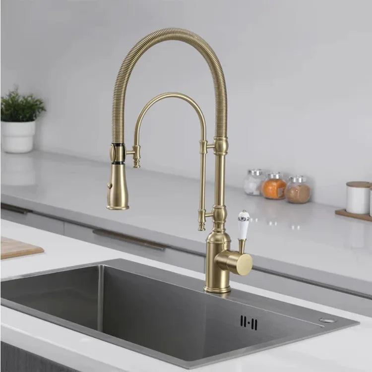Faucet Pull Out 360 Degree Multi-Function Spring Pull