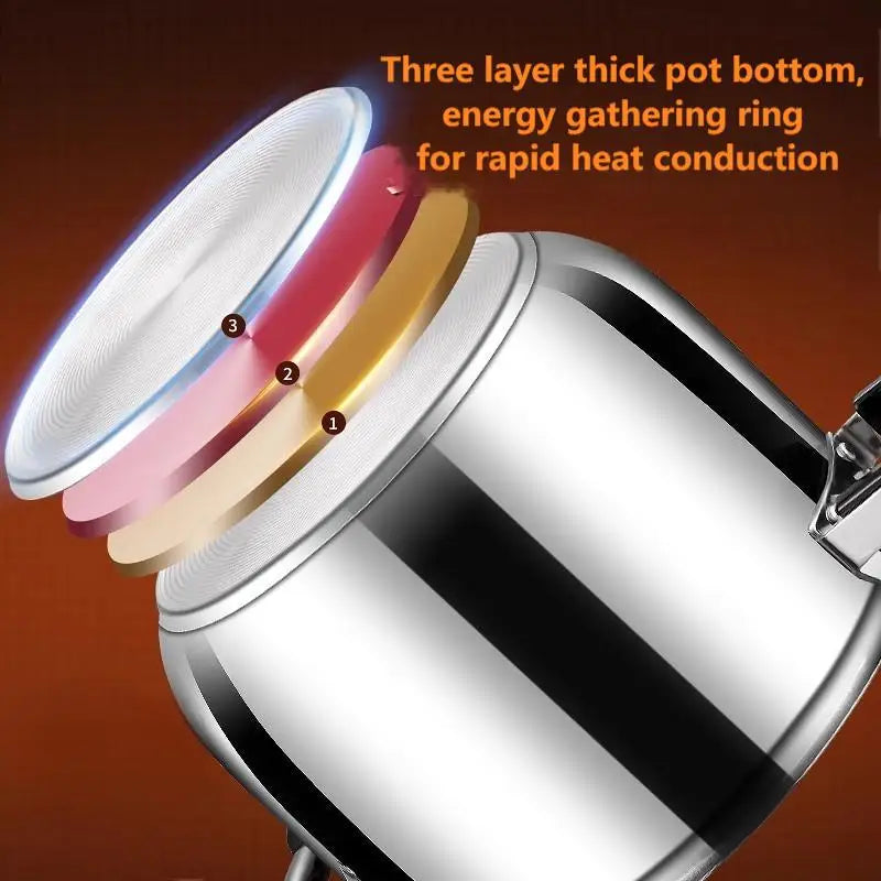 Korean Style Pressure Cooker - Explosion-Proof Stainless Steel