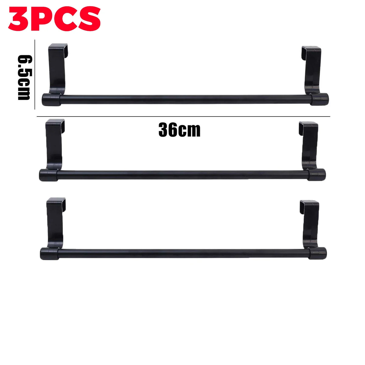 Stainless Steel Wall-Mounted Towel Rack Space-Saving Door Cabinet