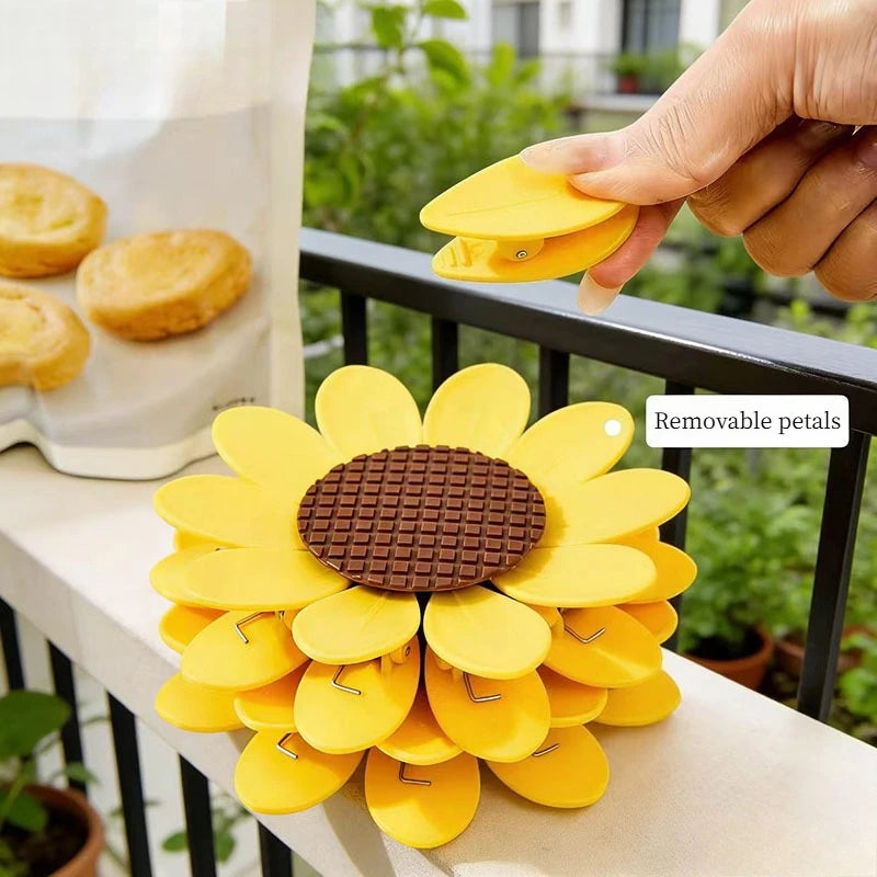Sunflower Magnetic Sealing Clip Fridge Magnet 3d Petal