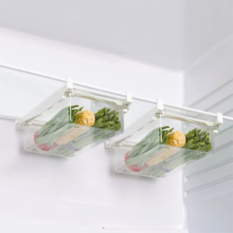 Fridge Organizer Fruit Egg Refrigerator Storage Rack Under-Shelf