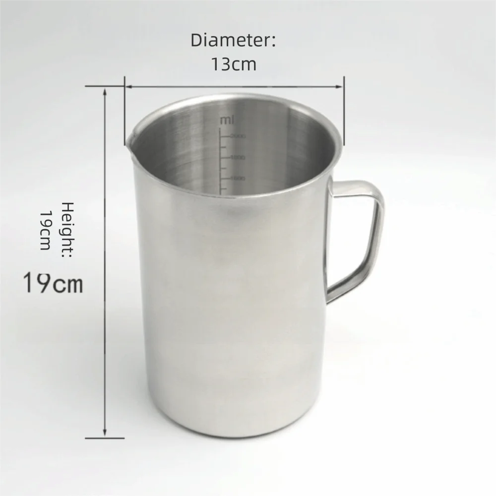 Stainless Steel Laboratory Beaker Scale Graduation Large Capacity