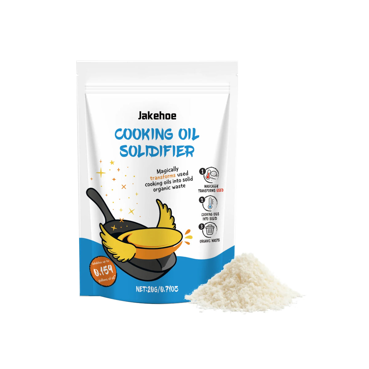 Grease Solidifier Powder Cooking Oil Solidifier Disposal Frying