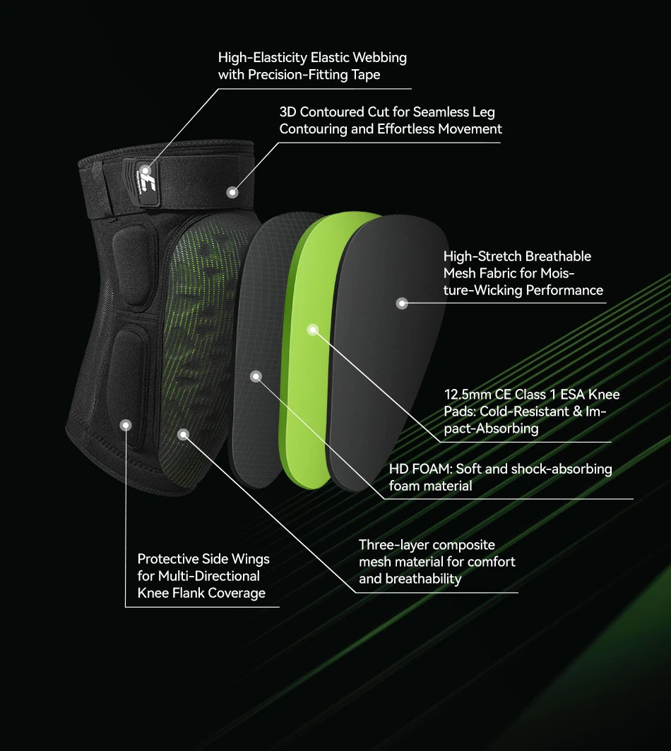 Copozz Ski Knee Hip Pads Women Men Esa