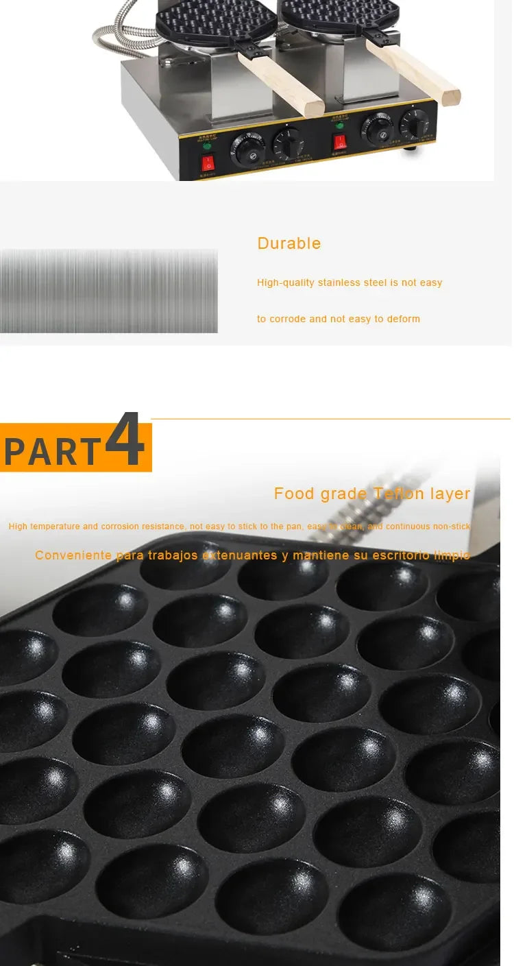 Commercial Electric Double Head 110v 220v Non-Stick Bubble