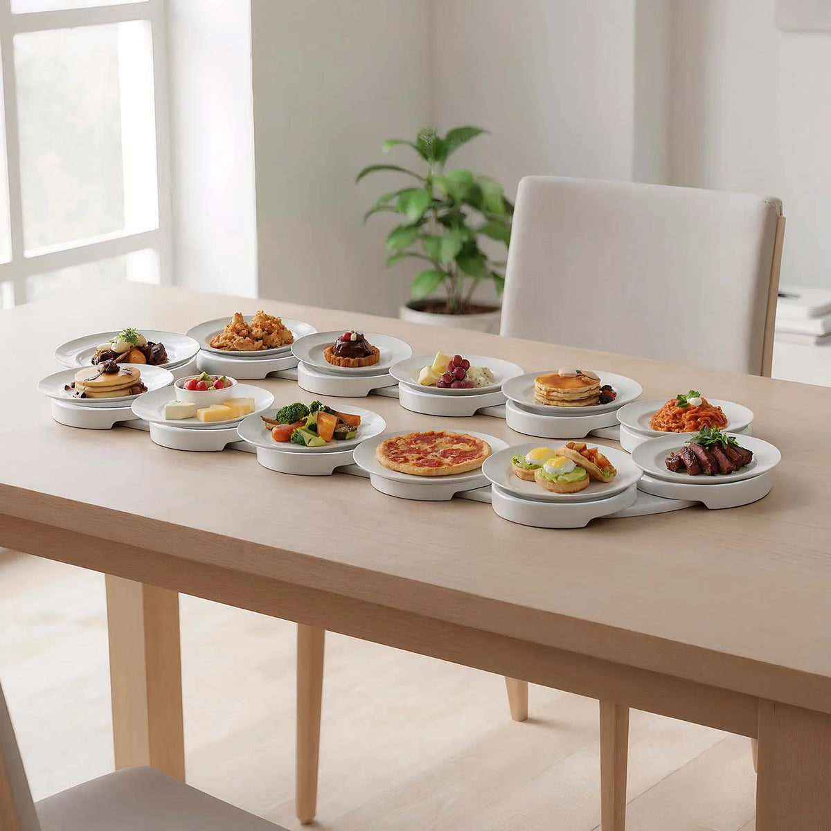Table Turntable Tray 360 Rotation Reusable Rotating Food