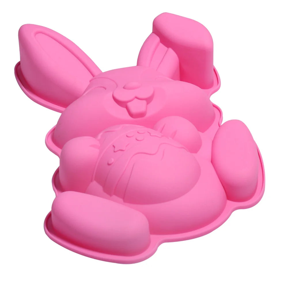 3d Easter Surprise Egg Chocolate Mold Silicone Rabbit