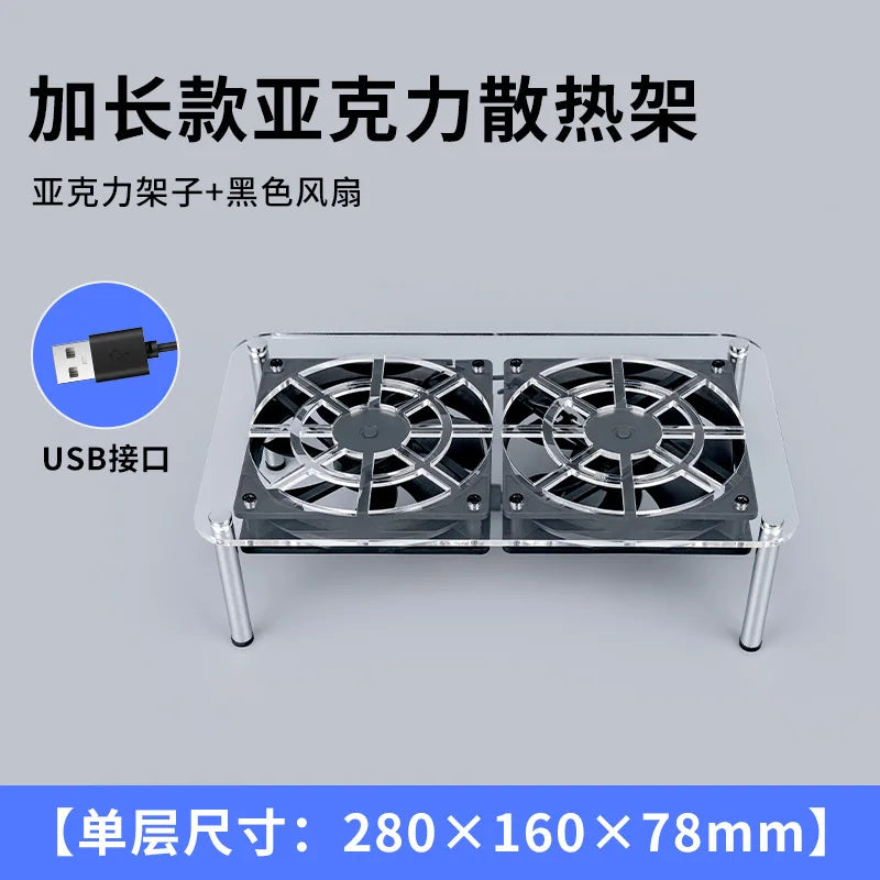 Mesh Design Cooling Rack 12cm Usb Fan -
