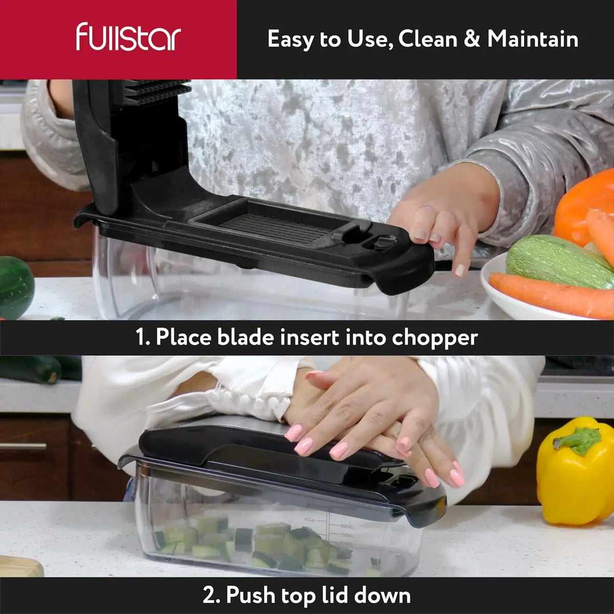 Vegetable Chopper - Food Chopper - Spiral Cutter