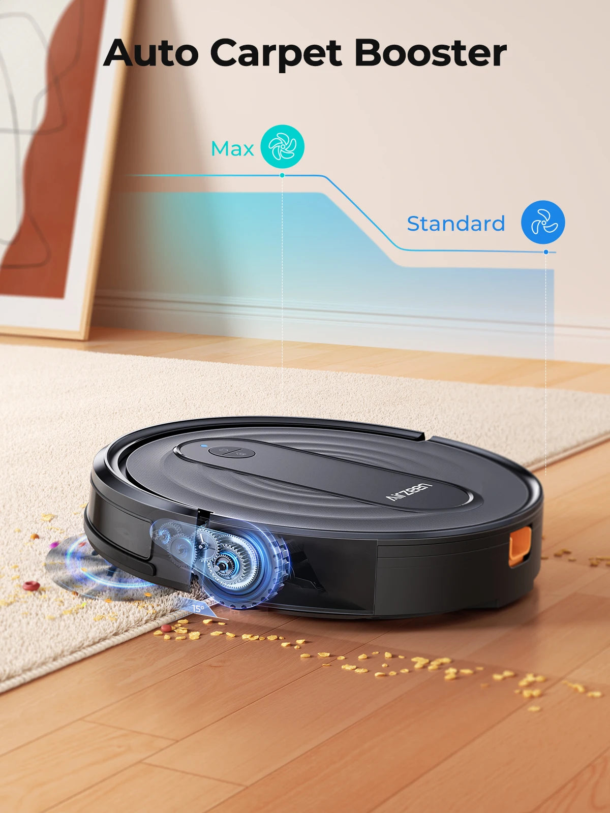 Airzeen R7 Robot Vacuum Mop 3-In-1 Cleaning 4000pa