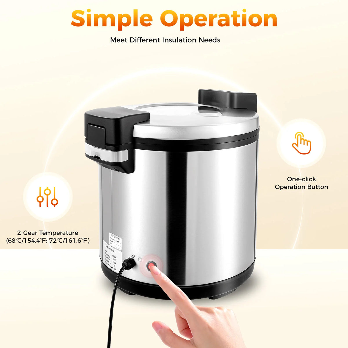 110w 110v Commercial Rice Warmer Insulation Rice Cooker